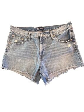 Gap Denim Cut Off Shorts Size 14/32 Light Wash Distressed Jean Shorts